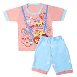 Boys Half Sleeves Short Suit - Tea Pink, Kids, Boys Sets And Suits, Chase Value, Chase Value