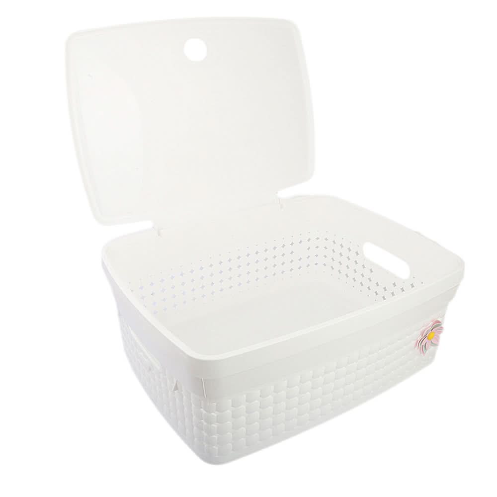 Multi Purpose Storage Box With Lid - White, Home & Lifestyle, Storage Boxes, Chase Value, Chase Value