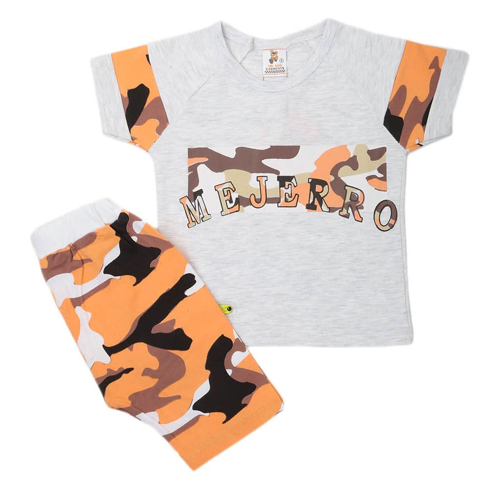 Boys Half Sleeves Suit - Peach, Kids, Boys Sets And Suits, Chase Value, Chase Value