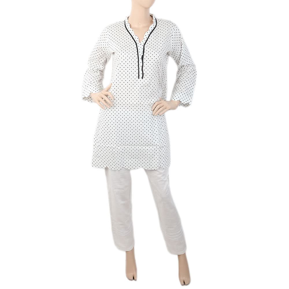 Women's Kurti WQB-5017-D - White, Women, Ready Kurtis, Chase Value, Chase Value