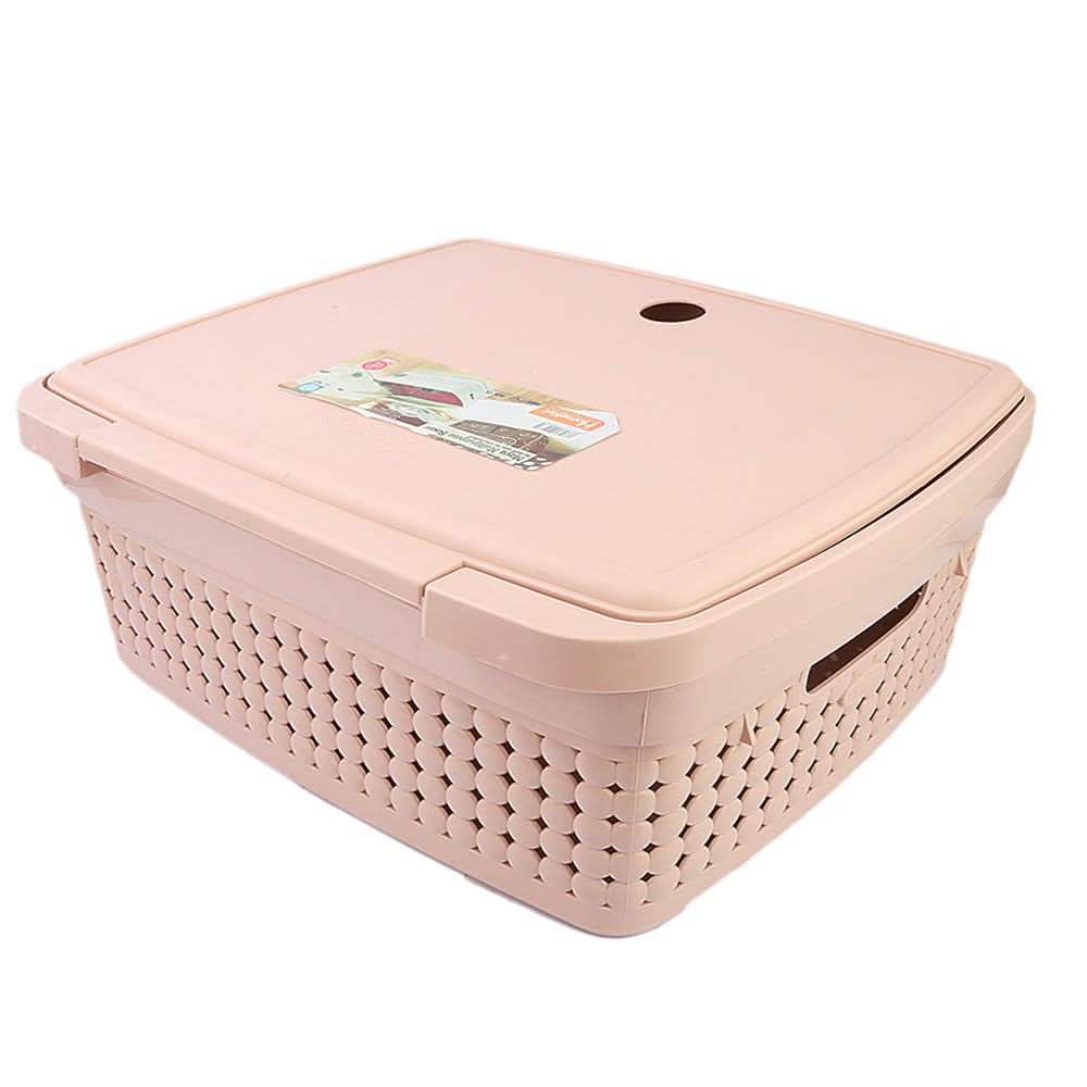Multi Purpose Storage Box With Lid - Peach, Home & Lifestyle, Storage Boxes, Chase Value, Chase Value