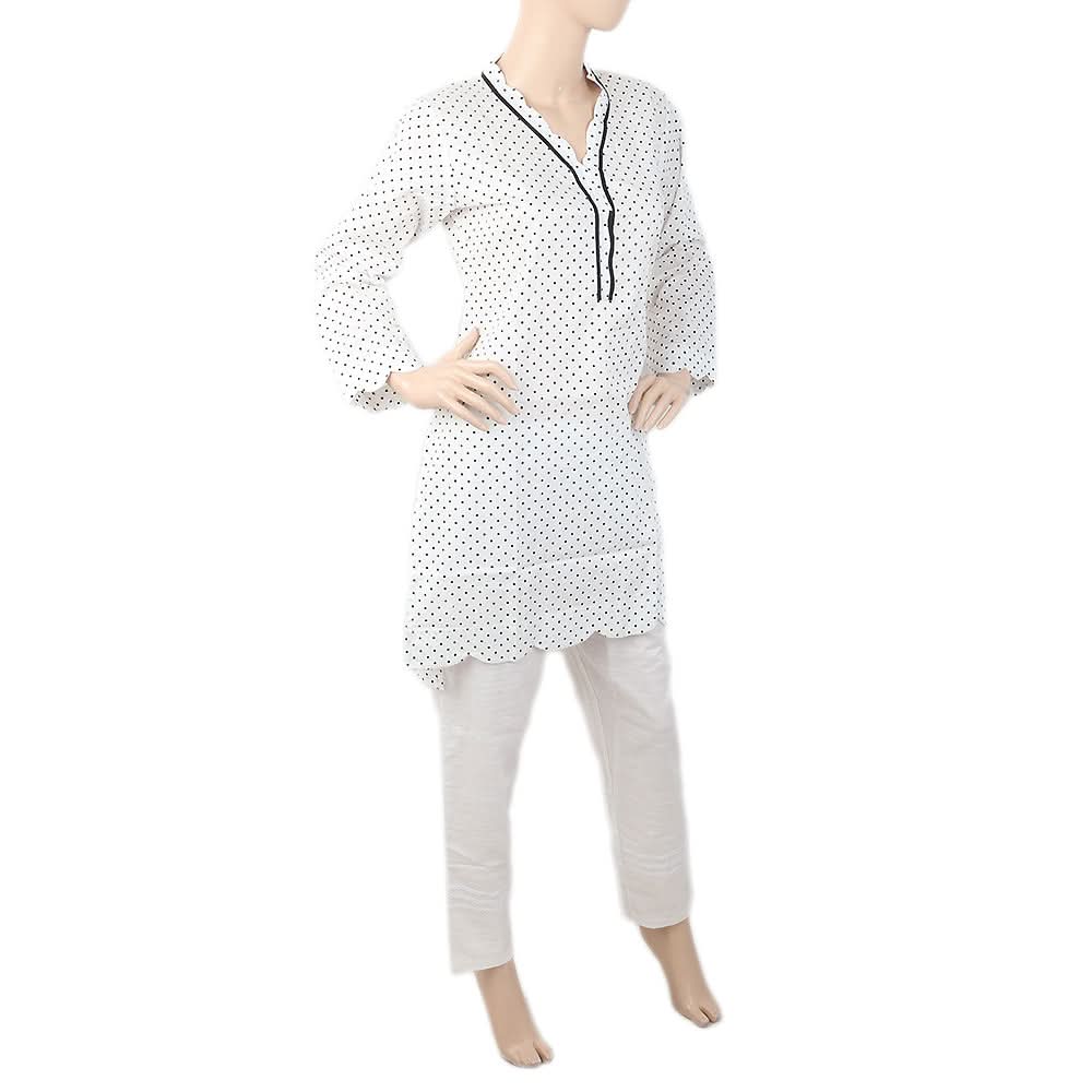 Women's Kurti WQB-5017-D - White, Women, Ready Kurtis, Chase Value, Chase Value