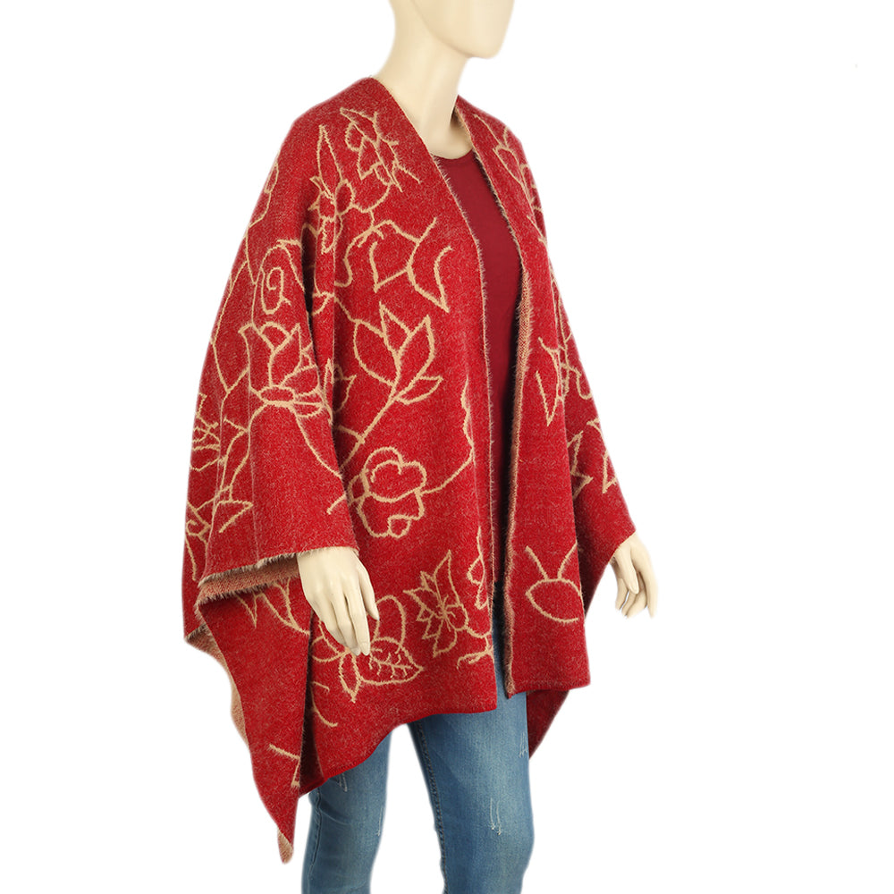Women's Shawl - Maroon, Women Shawls & Scarves, Chase Value, Chase Value