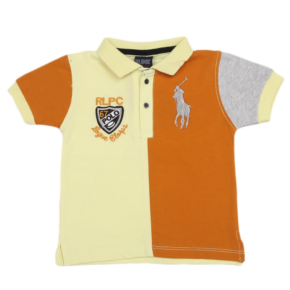 Boys Half Sleeves T-Shirt - Lemon, Boys T-Shirts, Chase Value, Chase Value