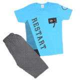 Boys Half Sleeves 2 Piece Suit - Blue, Kids, Boys Sets And Suits, Chase Value, Chase Value