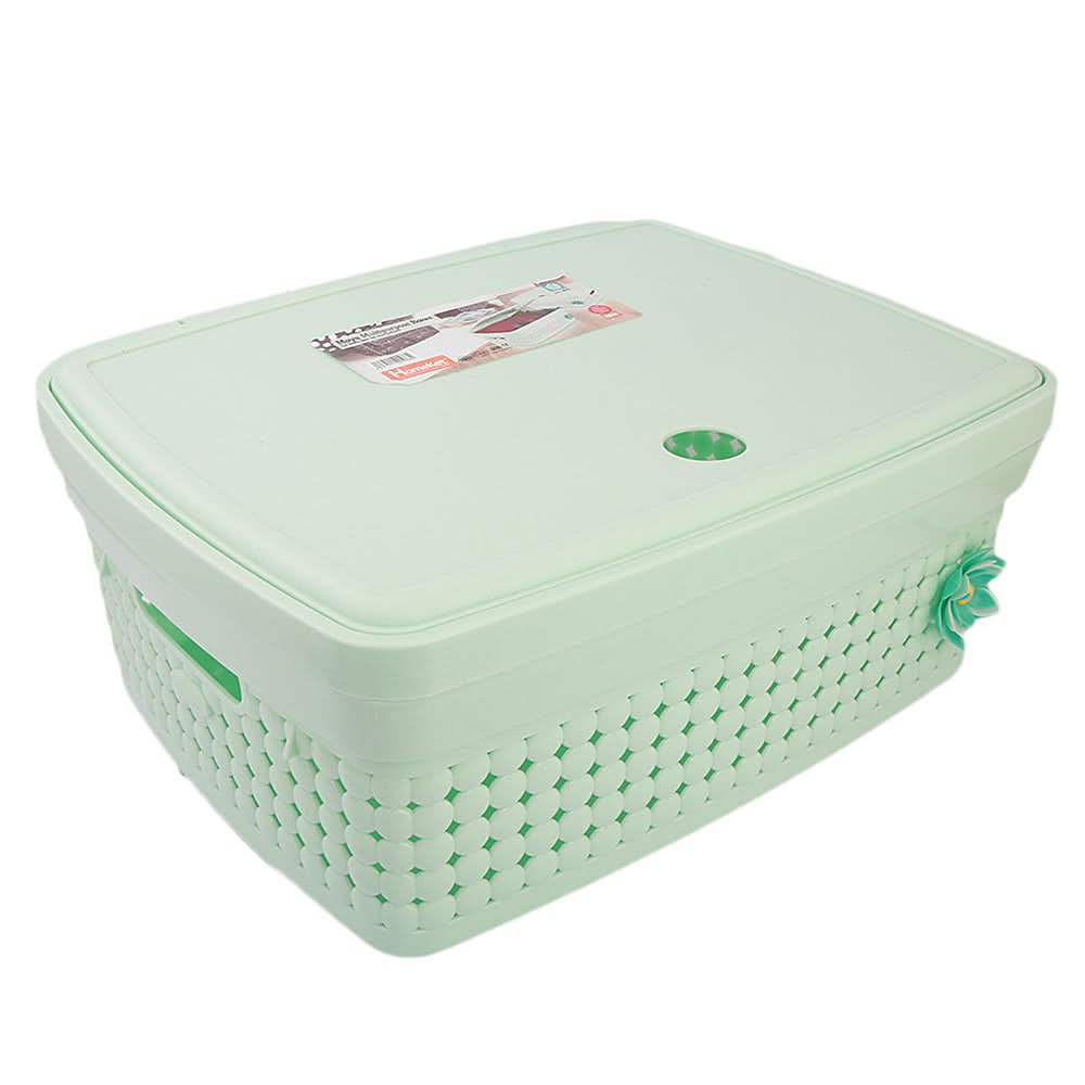 Multi Purpose Storage Box With Lid - Green, Home & Lifestyle, Storage Boxes, Chase Value, Chase Value