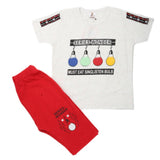 Boys Half Sleeves 2 Piece Suit - Red, Kids, Boys Sets And Suits, Chase Value, Chase Value