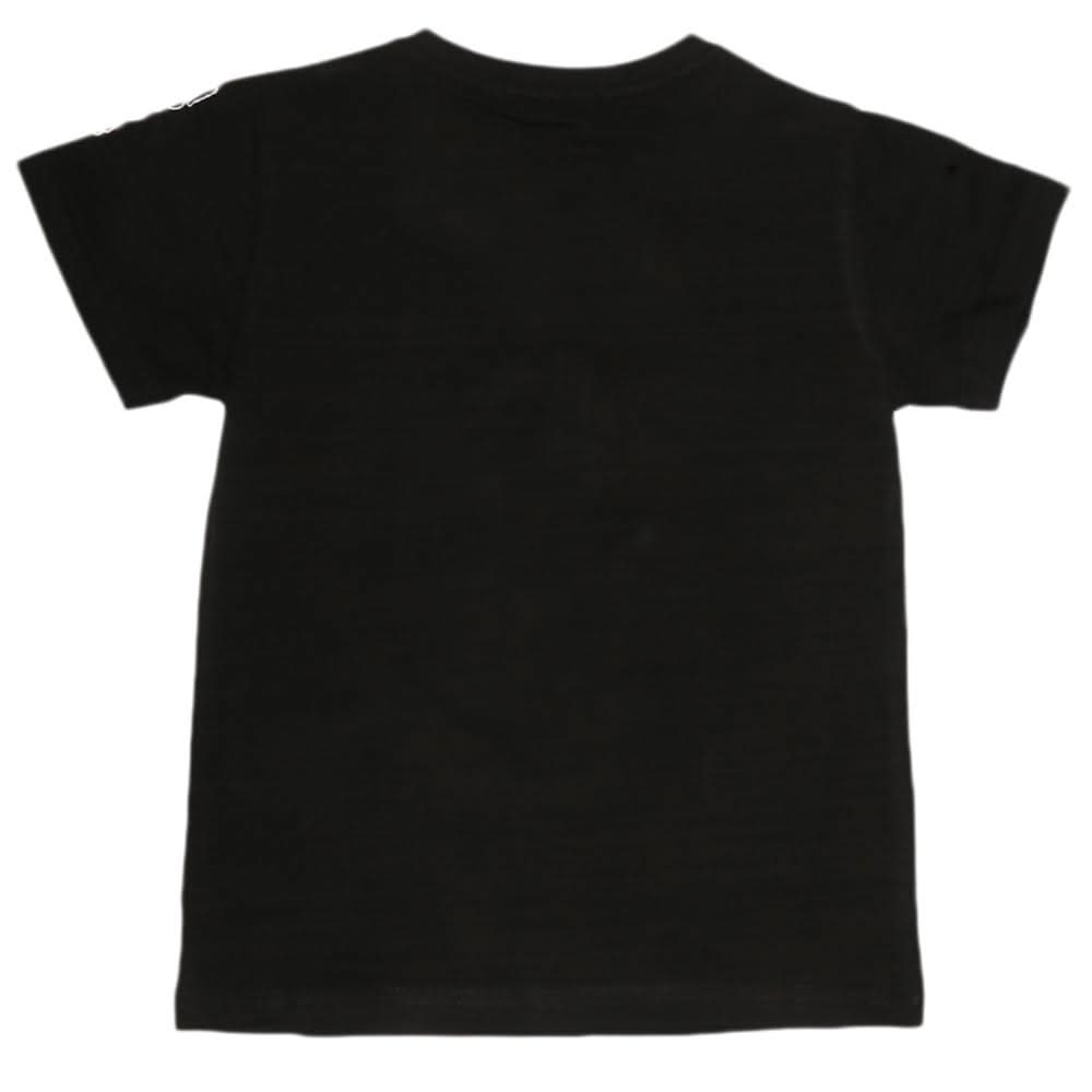 Boys Half Sleeves T-Shirt - Black, Kids, Boys T-Shirts, Chase Value, Chase Value