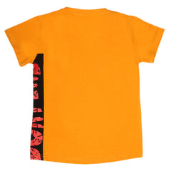 Boys Half Sleeves T-Shirt - Mustard, Kids, Boys T-Shirts, Chase Value, Chase Value