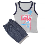 Boys Half Sleeves Sando Suit - Grey, Kids, Boys Sets And Suits, Chase Value, Chase Value