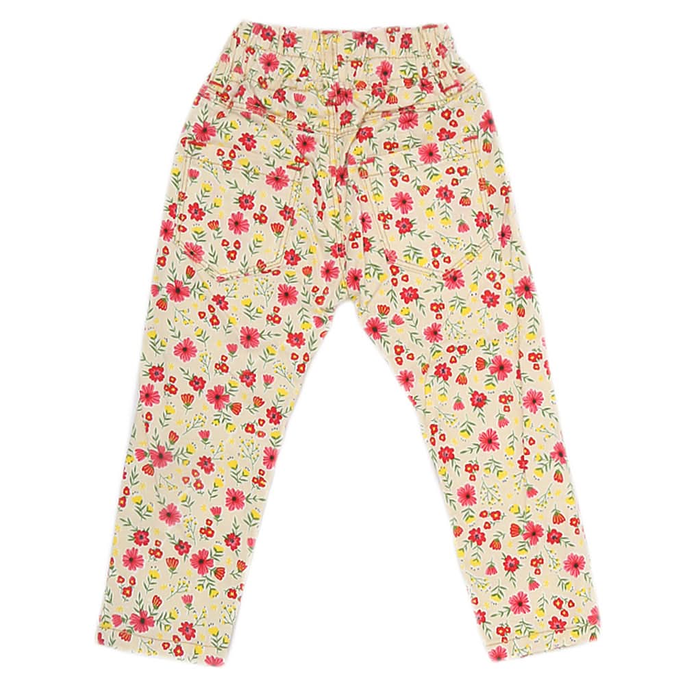 Girls Printed Pant - Red, Kids, Girls Pants And Capri, Chase Value, Chase Value
