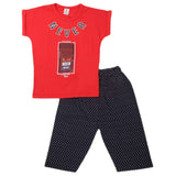 Boys 2 Pcs Suit Half Sleeves - Red, Kids, Boys Sets And Suits, Chase Value, Chase Value