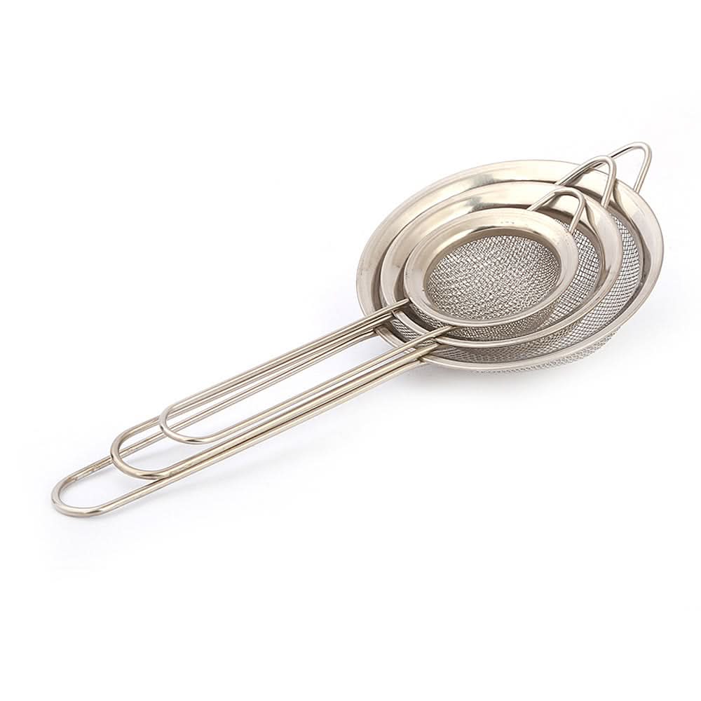 Tea Strainer 3Pcs (AB-1) - Silver, Home & Lifestyle, Kitchen Tools And Accessories, Chase Value, Chase Value