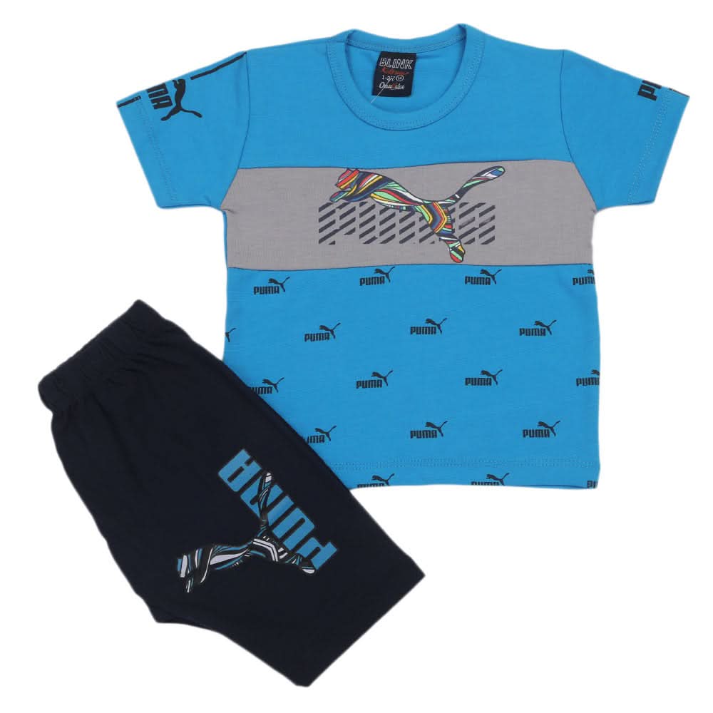 Boys Short Suit - Blue, Boys Sets & Suits, Chase Value, Chase Value