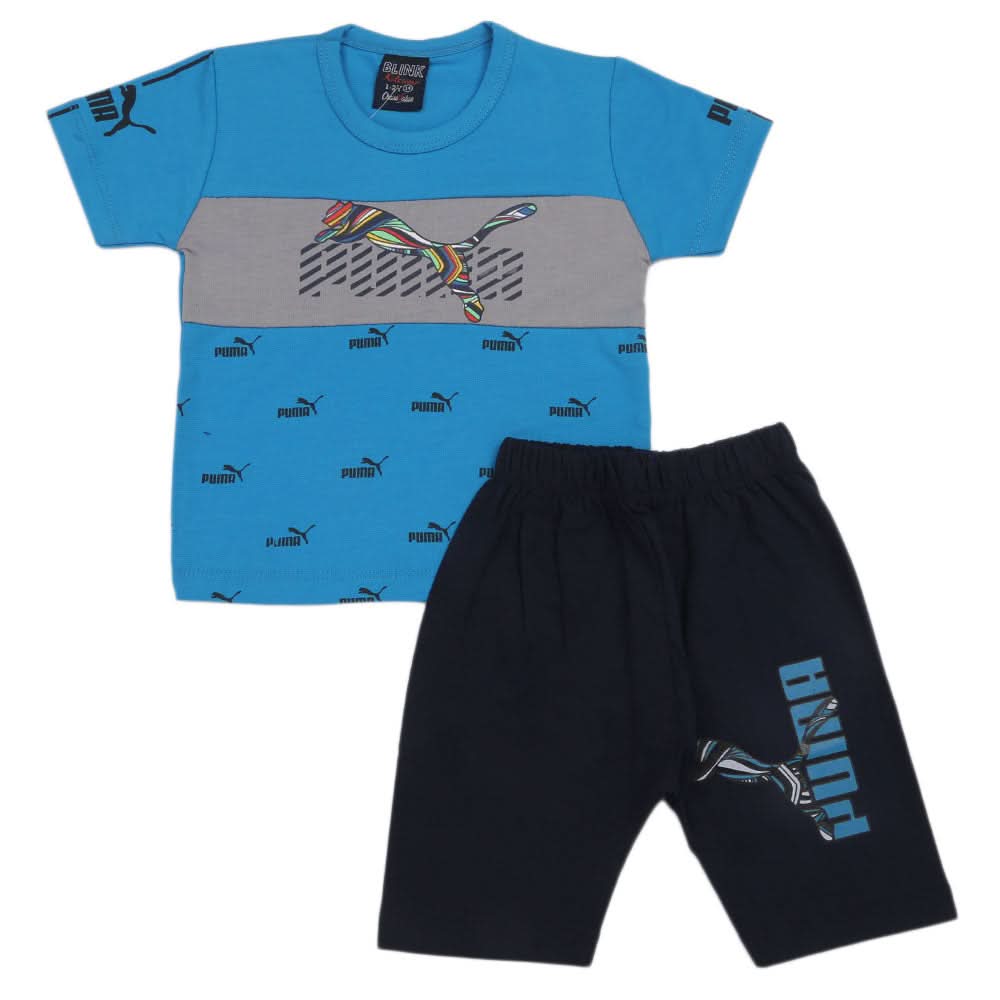 Boys Short Suit - Blue, Boys Sets & Suits, Chase Value, Chase Value
