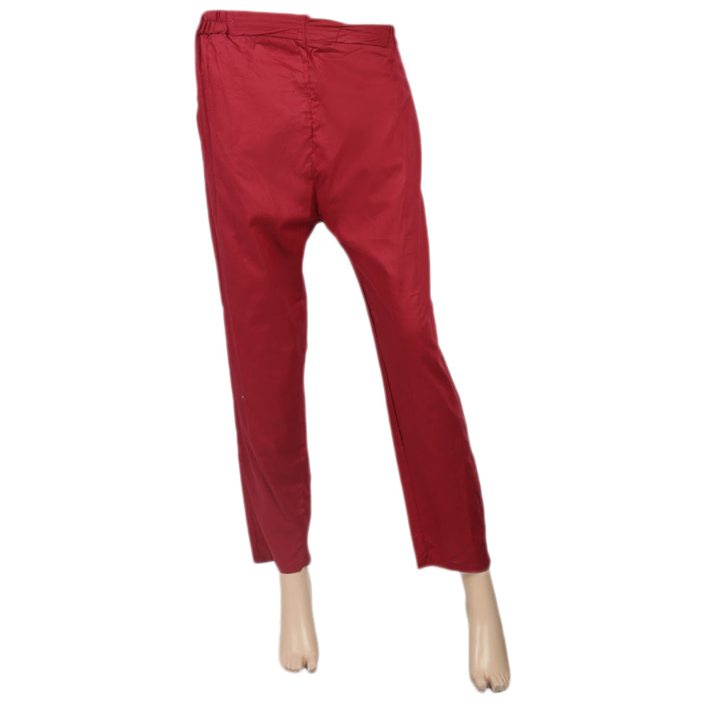 Women's Basic Trouser - Maroon, Women, Pants & Tights, Chase Value, Chase Value