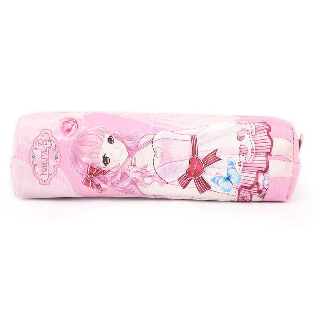 Nikki Pencil Pouch - Pink - test-store-for-chase-value