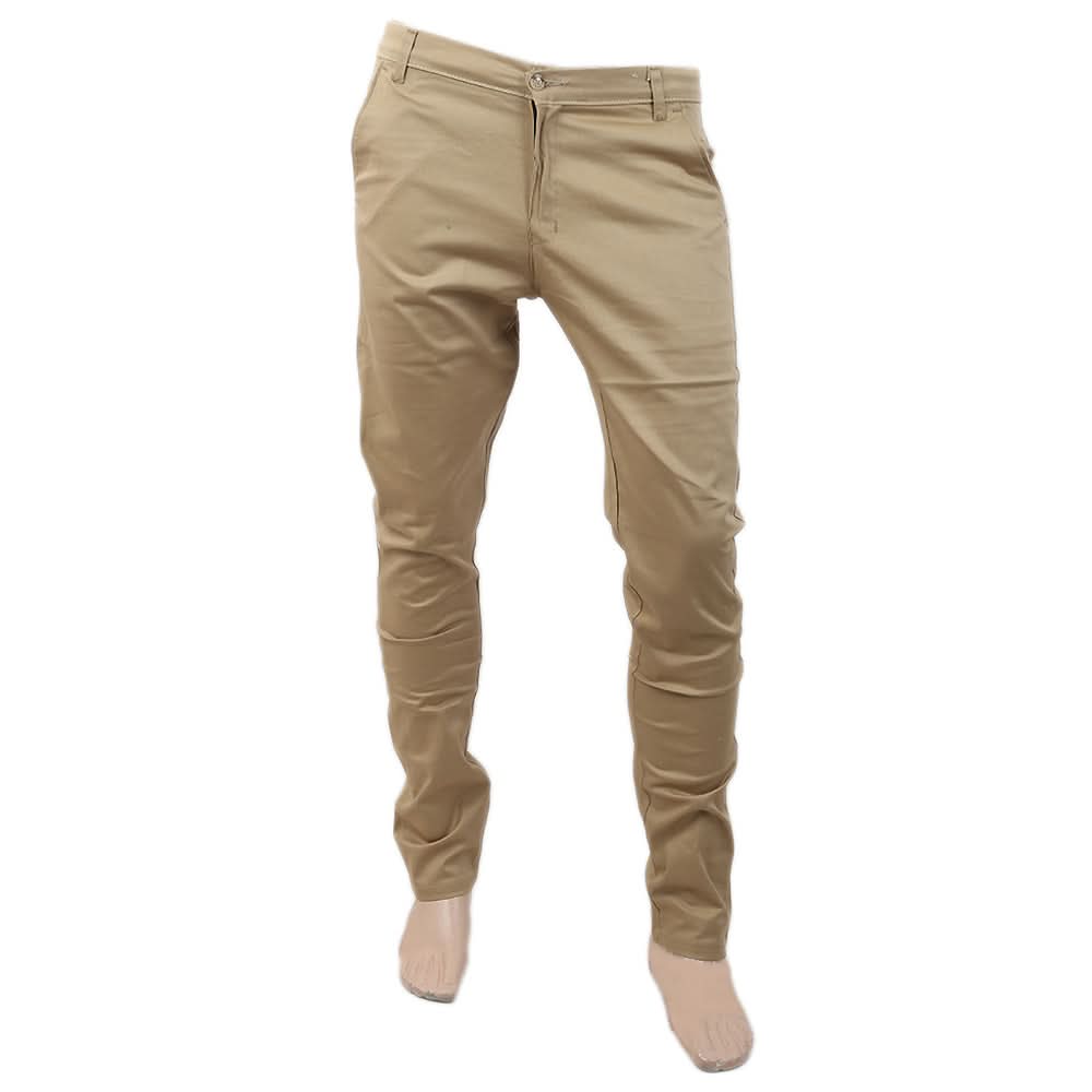 Men's Fancy Cotton Chino Pant - Khaki, Men, Casual Pants And Jeans, Chase Value, Chase Value