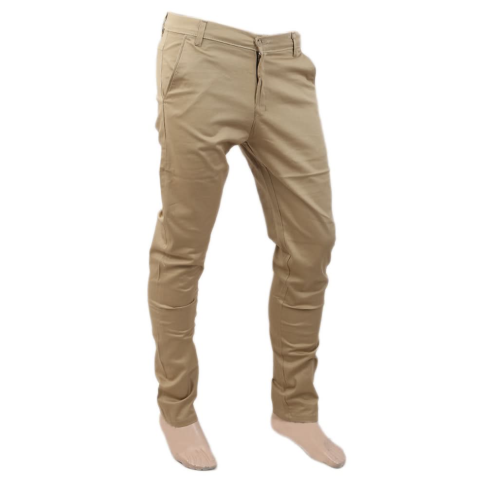 Men's Fancy Cotton Chino Pant - Khaki, Men, Casual Pants And Jeans, Chase Value, Chase Value
