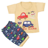 Boys Half Sleeves Short Suit - Camel, Kids, Boys Sets And Suits, Chase Value, Chase Value