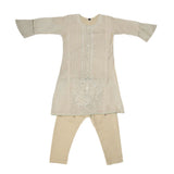 Girls Embroidered Fancy Suit 3 Pcs - Beige, Kids, Girls Sets And Suits, Chase Value, Chase Value