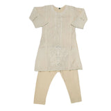 Girls Embroidered Fancy Suit 3 Pcs - Beige, Kids, Girls Sets And Suits, Chase Value, Chase Value