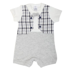 Newborn Boys Turkish Romper - Grey, Kids, NB Boys Rompers, Chase Value, Chase Value