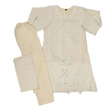 Girls Embroidered Fancy Suit 3 Pcs - Beige, Kids, Girls Sets And Suits, Chase Value, Chase Value