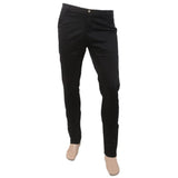 Men's Fancy Cotton Chino Pant - Black, Men, Casual Pants And Jeans, Chase Value, Chase Value