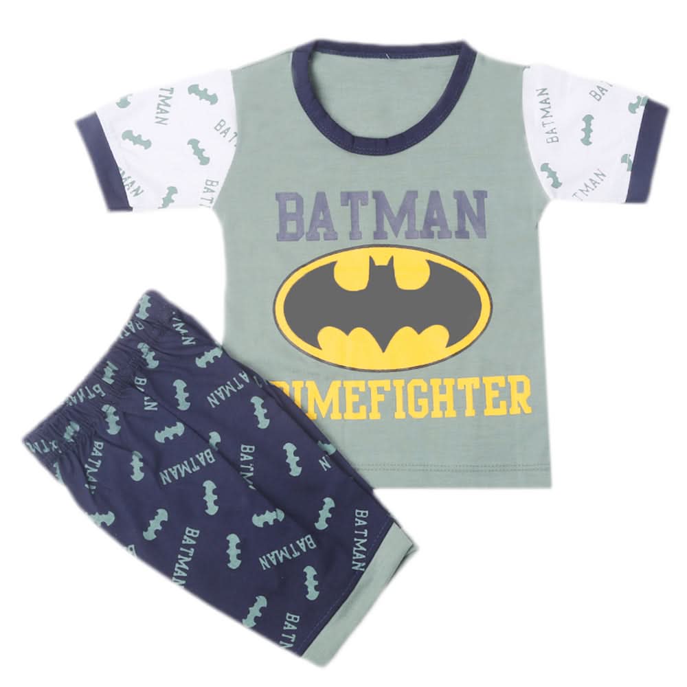 Boys Half Sleeves Short Suit - Dark Green, Kids, Boys Sets And Suits, Chase Value, Chase Value