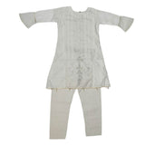 Girls Embroidered Fancy Suit 3 Pcs - Grey, Kids, Girls Sets And Suits, Chase Value, Chase Value