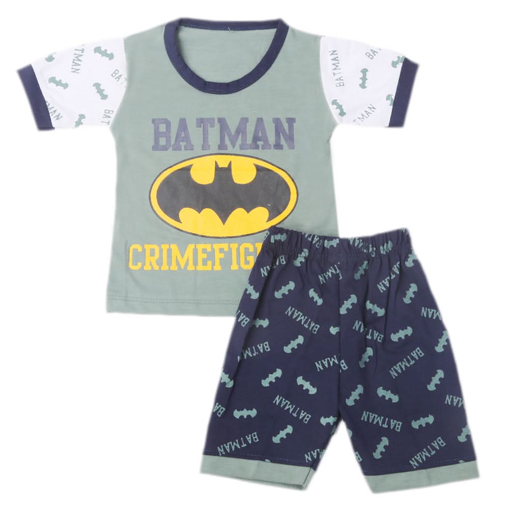 Boys Half Sleeves Short Suit - Dark Green, Kids, Boys Sets And Suits, Chase Value, Chase Value
