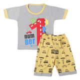 Boys Half Sleeves Short Suit - Grey, Kids, Boys Sets And Suits, Chase Value, Chase Value