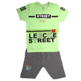 Boys Half Sleeves 2 Piece Suit - Green, Kids, Boys Sets And Suits, Chase Value, Chase Value