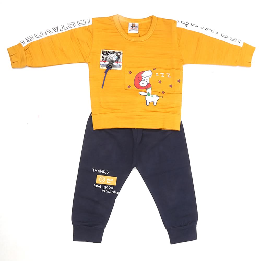 Newborn Boys Full Sleeves Suit - Yellow, Kids, NB Boys Sets And Suits, Chase Value, Chase Value