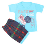 Boys Half Sleeves Short Suit - Blue, Kids, Boys Sets And Suits, Chase Value, Chase Value