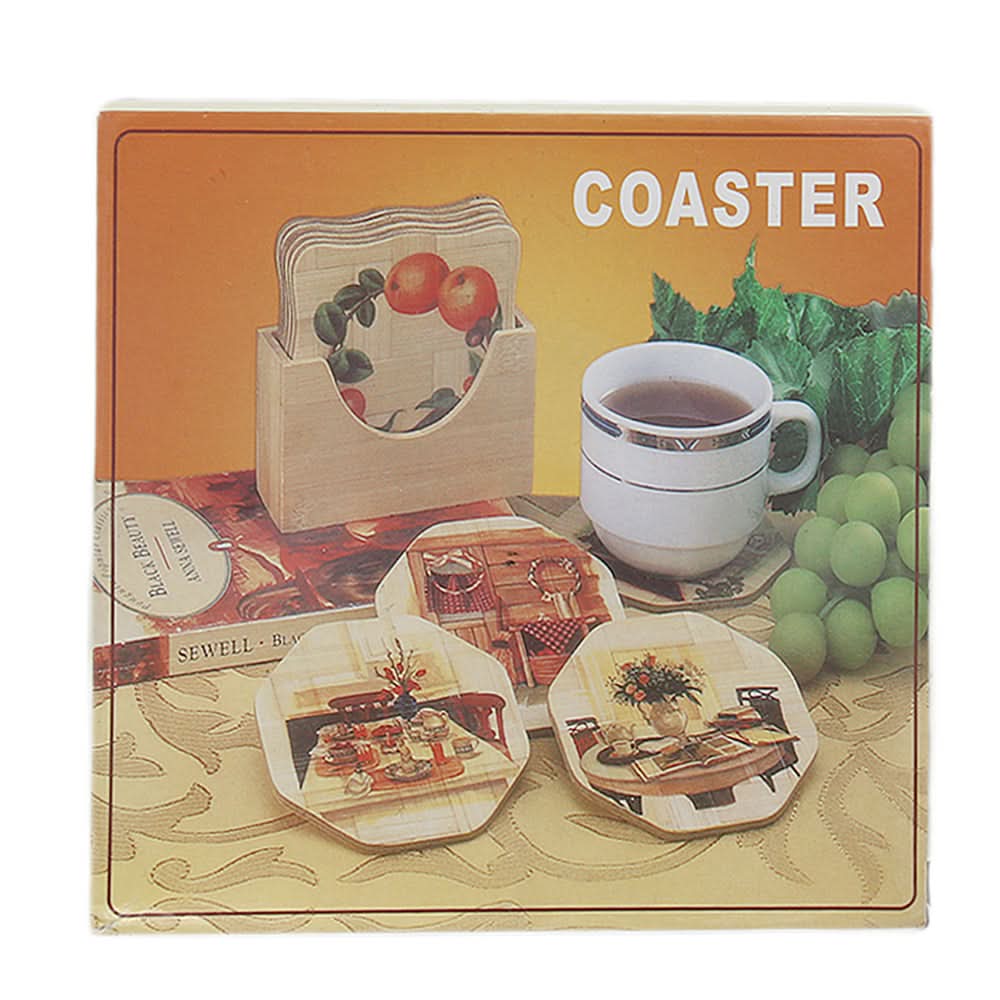 Tea Mat 6pc Set Square - Multi, Home & Lifestyle, Accessories, Chase Value, Chase Value