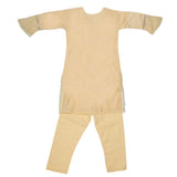 Girls Embroidered Fancy Suit 3 Pcs - Golden, Kids, Girls Sets And Suits, Chase Value, Chase Value