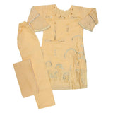 Girls Embroidered Fancy Suit 3 Pcs - Golden, Kids, Girls Sets And Suits, Chase Value, Chase Value