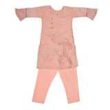 Girls Embroidered Fancy Suit 3 Pcs - Pink, Kids, Girls Sets And Suits, Chase Value, Chase Value