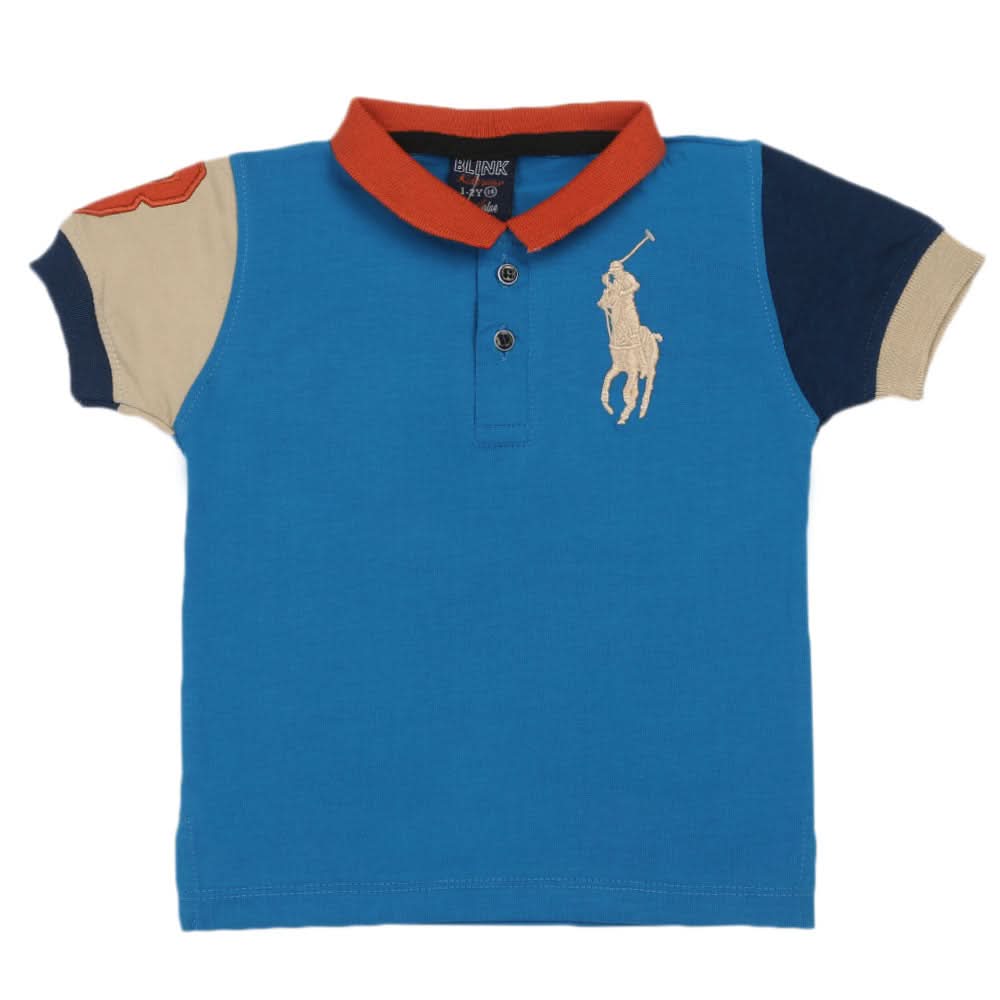 Boys Half Sleeves T-Shirt - Blue, Boys T-Shirts, Chase Value, Chase Value