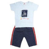 Boys Half Sleeves 2 Piece Suit - Blue, Kids, Boys Sets And Suits, Chase Value, Chase Value