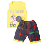 Boys Half Sleeves Sando Suit - Yellow, Kids, Boys Sets And Suits, Chase Value, Chase Value