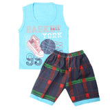 Boys Half Sleeves Sando Suit - Sky Blue, Kids, Boys Sets And Suits, Chase Value, Chase Value