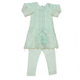 Girls Embroidered Fancy Suit 3 Pcs - Light Green, Kids, Girls Sets And Suits, Chase Value, Chase Value