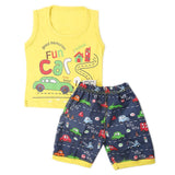 Boys Half Sleeves Sando Suit - Yellow, Kids, Boys Sets And Suits, Chase Value, Chase Value