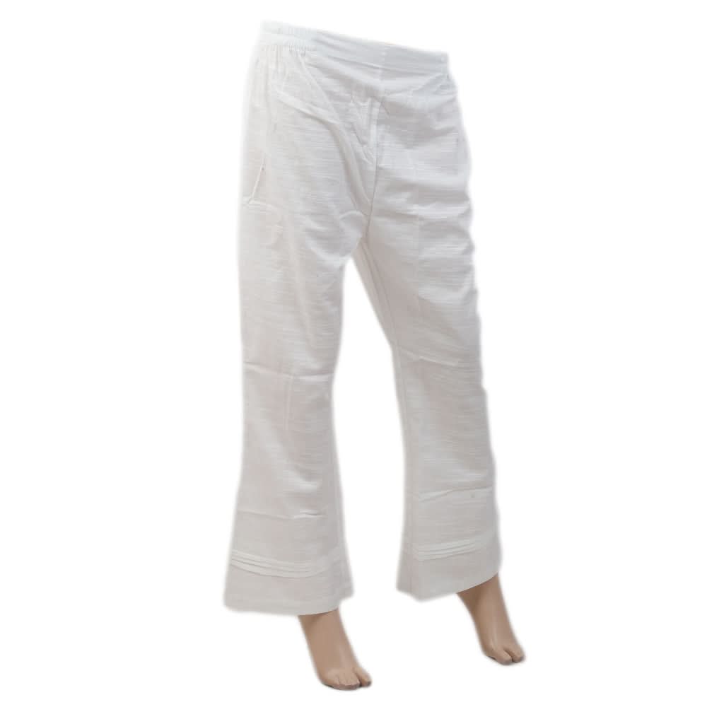 Women's Bottom Trouser - White, Women, Pants & Tights, Chase Value, Chase Value
