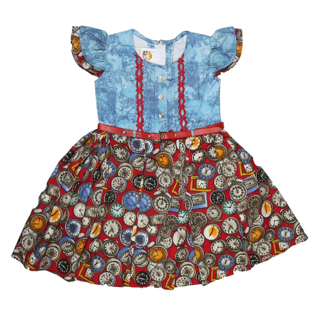 Girls Frock - Blue, Kids, Girls Frocks, Chase Value, Chase Value