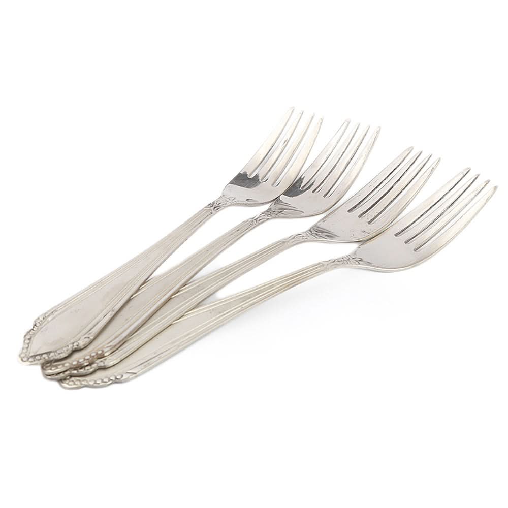 Stainless Steel Fork 4 Pcs - Silver, Crockery & Kitchenware, Chase Value, Chase Value