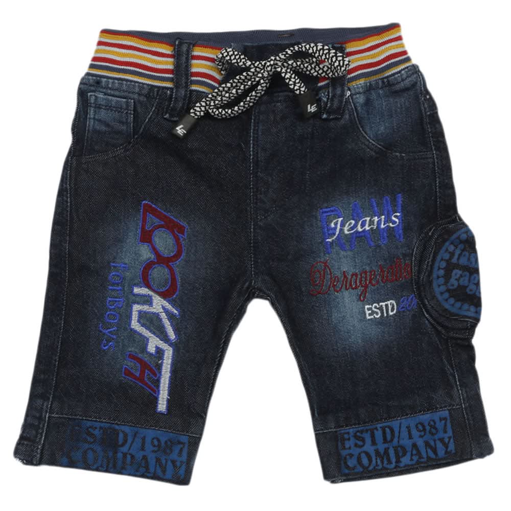 Boys Denim Bermuda - Dark Blue, Boys Shorts, Chase Value, Chase Value